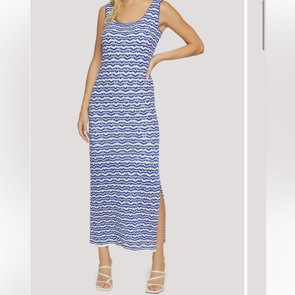 Kivari Dresses & Skirts - Lost + Wander Wave Open Stitch Maxi Dress 100% organic cotton breezy light